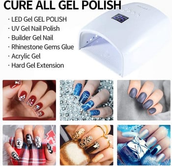 Επαναφορτιζόμενη λάμπα νυχιών UV LED 48W Cordless Professional Gel Nail Lights S10 Nail Dryer Nail Art Εργαλεία μανικιούρ για οικιακή χρήση