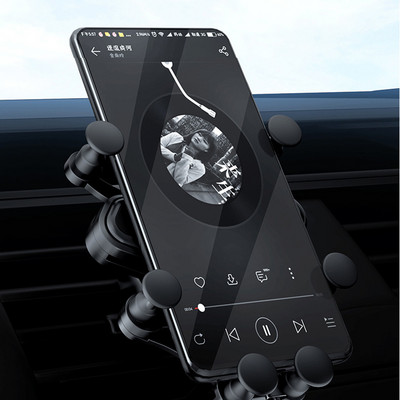 Autós mobiltelefon-tartó Második generációs, egy gravitációs konzol levegőkimenet, hatpontos összekötő konzol autós kellékek