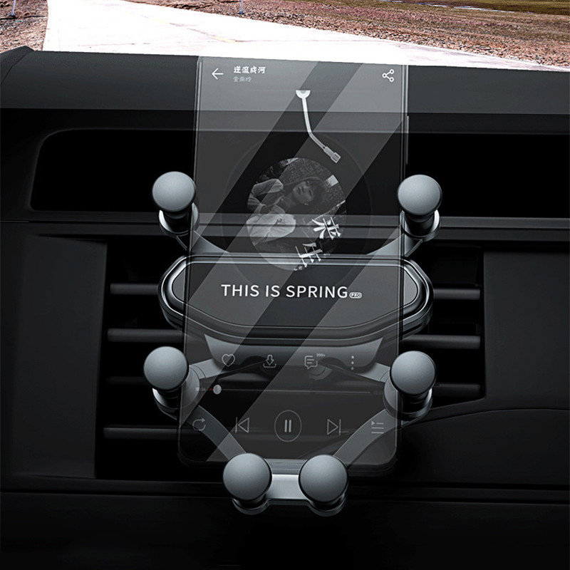 Držač za mobilni telefon u automobilu Druga generacija, jedan gravitacijski nosač, otvor za zrak, nosač za povezivanje u šest točaka, pribor za automobile