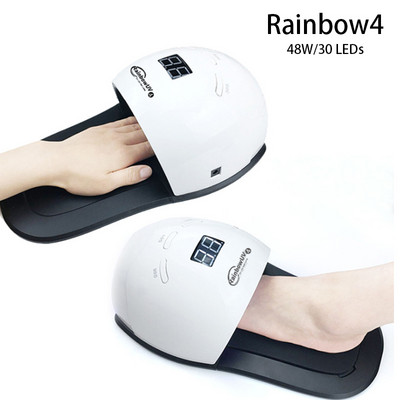 Lampă UV LED 2022 pentru uscător de unghii Rainbow4 48W 30LED pentru terapia picioarelor lac de unghii întărire în gel cu uscare rapidă instrumente profesionale Lampara