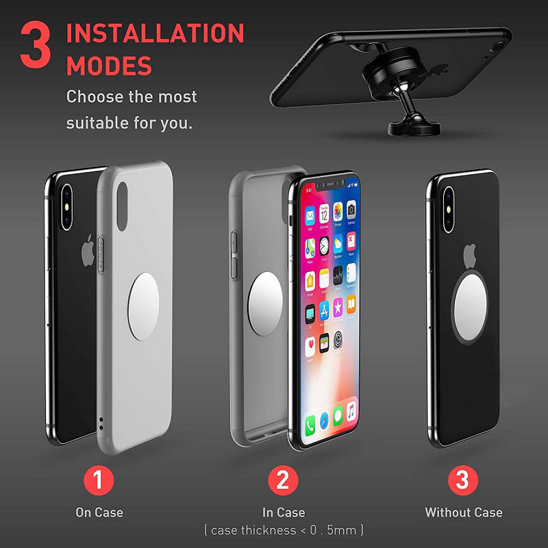 Untoom mágneses autós telefontartó autóban mobiltelefon tartó állvány Univerzális műszerfali mágnestartó iPhone 11 Pro Max Huawei készülékhez