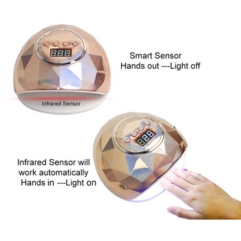 48W SUNONE Професионална UV LED лампа за нокти за гел лак за нокти LED лампа за нокти Сушилня за нокти UV лампа за маникюр