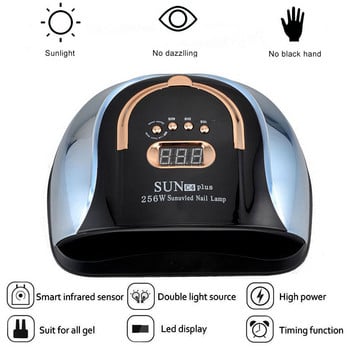 57 τμχ UV LED Gel βερνίκι νυχιών Professiona Nail Dryer Machine Λάμπα στεγνώματος νυχιών υψηλής ισχύος για μανικιούρ νυχιών Αισθητήρας χρονοδιακόπτη τεσσάρων ταχυτήτων