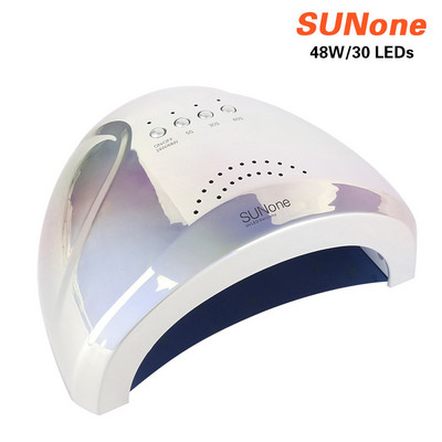 SUNone Professional UV LED nagų lempa 48W LED nagų džiovintuvas balta pusiau nuolatinė nagų lempa manikiūro mašinai salono nagų įrankiams