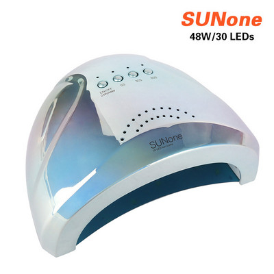 SUNone Professional UV LED nagų lempa 48W LED nagų džiovintuvas balta pusiau nuolatinė nagų lempa manikiūro mašinai salono nagų įrankiams