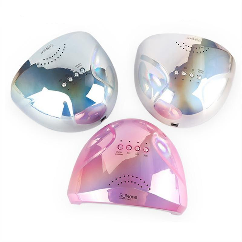 SUNone Professional UV LED nagų lempa 48W LED nagų džiovintuvas balta pusiau nuolatinė nagų lempa manikiūro mašinai salono nagų įrankiams
