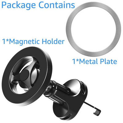 Untoomi magnetiline autotelefoni hoidik iPhone 14 13 12 11 Pro Max Mini tugeva magnetiga auto õhuventiiliga telefoni kinnitusalus GPS-klamber