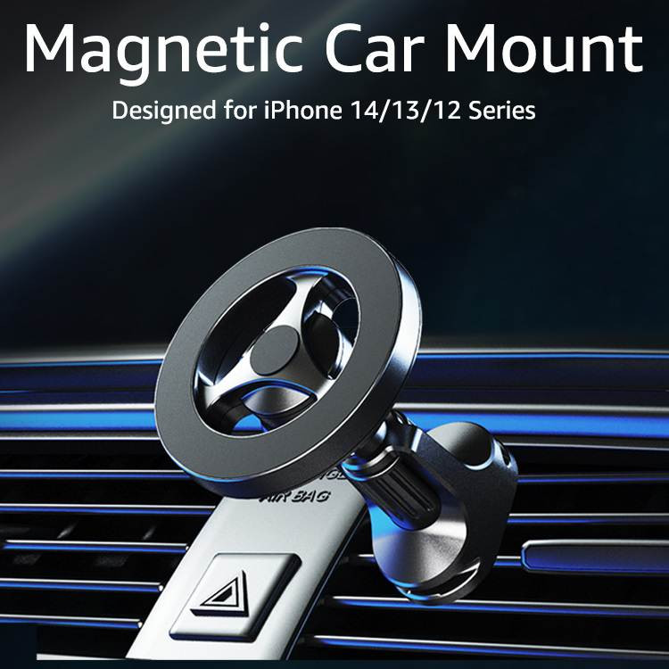 Untoomi magnetiline autotelefoni hoidik iPhone 14 13 12 11 Pro Max Mini tugeva magnetiga auto õhuventiiliga telefoni kinnitusalus GPS-klamber