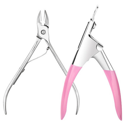 Kit de manichiură Dispozitiv de tăiat unghii Gel acrilic Cutter francez pentru unghii false Kit de tăiere cu filet cu Kit de împingere a cuticulelor Instrumente de manichiură acrilice