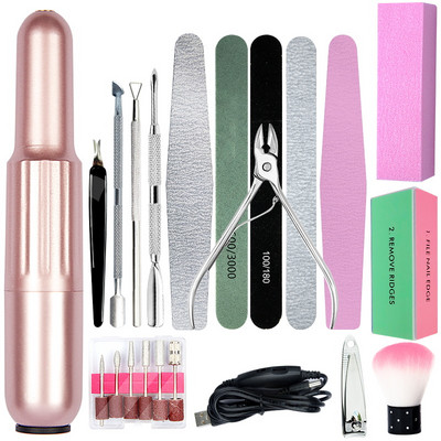 Kit de manichiură Dispozitiv de tăiat unghii Gel acrilic Cutter francez pentru unghii false Kit de tăiere cu filet cu Kit de împingere a cuticulelor Instrumente de manichiură acrilice