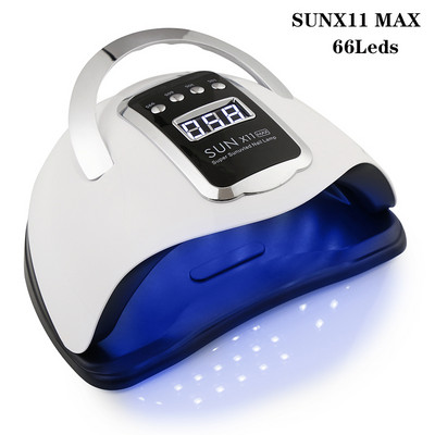 2022 SUN X10/11/12 MAX 66 Lampă de gheață pentru unghii Lampă cu LED UV pentru uscător de manichiură pentru lampă cu led pentru unghii Lampă cu gel pentru ocul unelte pentru lampă