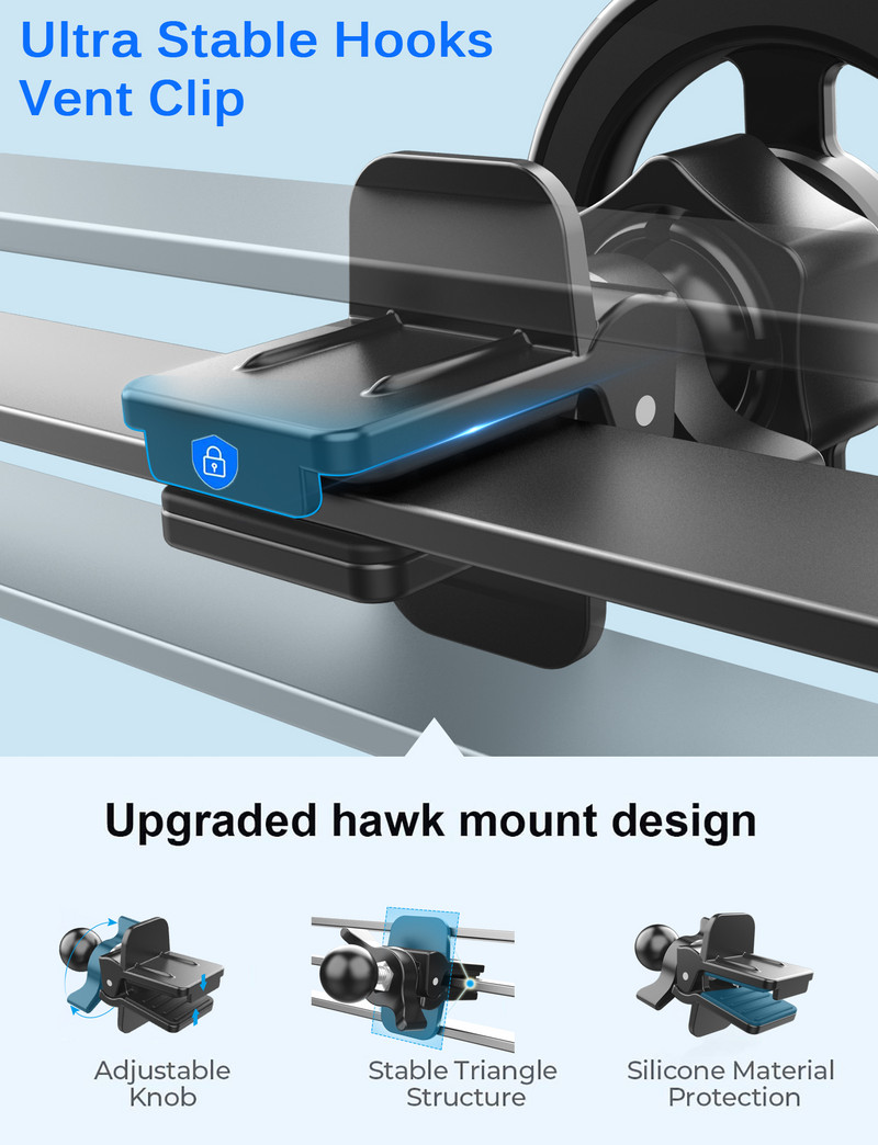 Untoom Μαγνητική θήκη τηλεφώνου αυτοκινήτου για iPhone 14 13 12 Pro Max Mini Universal Magnet Αεραγωγός αυτοκινήτου Στήριγμα κινητού τηλεφώνου για MagSafe