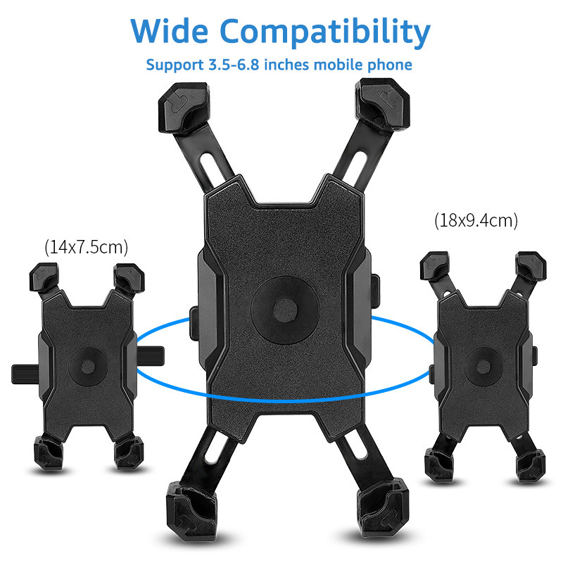 Držiak na bicykel Untoom na telefón pre iPhone, Xiaomi, Samsung, riadidlá bicykla, spätné zrkadlo, držiak na mobil, GPS, klip