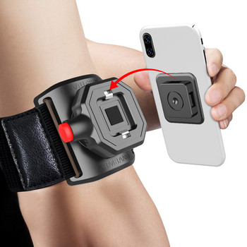 Untoom Universal Running Armband Quick Mount Sports Wristband Cell Phone Holder Mount for iPhone 13 12 11 Pro Max Xiaomi Samsung