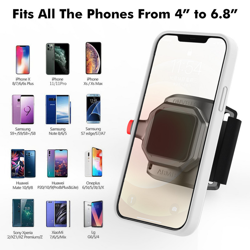 Univerzalna narukvica za trčanje Untoom, brza montaža, sportska narukvica, nosač za mobitel za iPhone 13 12 11 Pro Max Xiaomi Samsung