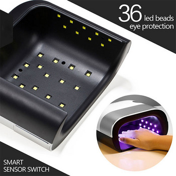 SUN3 UV LED лампа за нокти Машина 48w Електрическа сушилня за нокти за втвърдяване Builder Gel Polish Smart Auto Sensor LED Light Инструменти за нокти Art