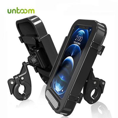 Suport telefon pentru bicicletă Untoom, rezistent la apă, ghidon pentru motocicletă, Suport pentru telefon mobil, Suport universal pentru motocicletă, scuter, telefon