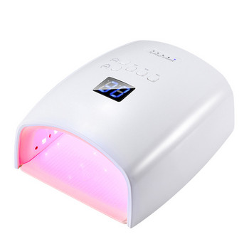 Акумулаторна UV лампа за нокти с вградена батерия 48 W Безжична сушилня за гел лак S10 Педикюр Лампа за маникюр Професионална LED лампа за нокти