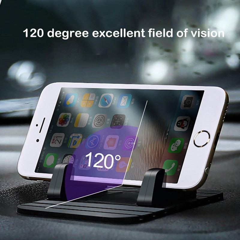 Untoomi silikoonist libisemisvastane matt auto armatuurlauahoidik Universaalne lauatelefoni aluse kinnitus iPhone`ile Samsung Xiaomi auto GPS-i hoidikus