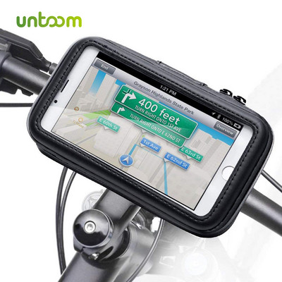 Untoom velosipēda motocikla tālruņa turētājs ūdensizturīgs velosipēda tālruņa korpusa soma iPhone Xs Xr X 8 7 Samsung S9 S8 S7 motorollera tālruņa korpusam