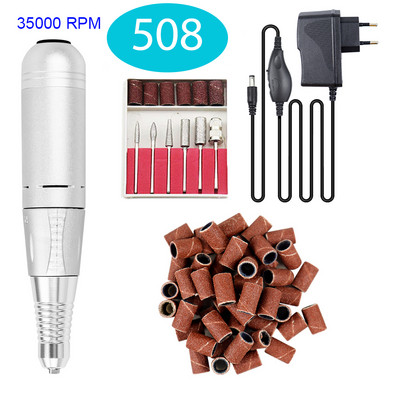 Profesionalus nagų grąžto elektrinis manikiūras su frezavimo pjaustytuvų rinkiniu nagų dildėmis odelių valiklis pedikiūro mašina Nagų dailė