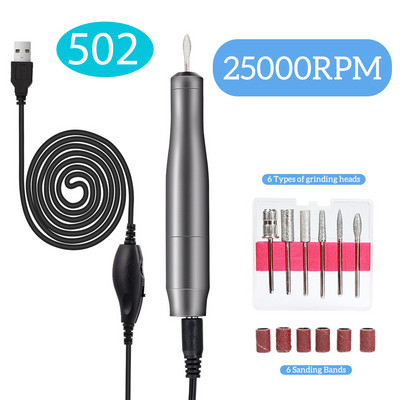 Profesionalus nagų grąžto elektrinis manikiūras su frezavimo pjaustytuvų rinkiniu nagų dildėmis odelių valiklis pedikiūro mašina Nagų dailė