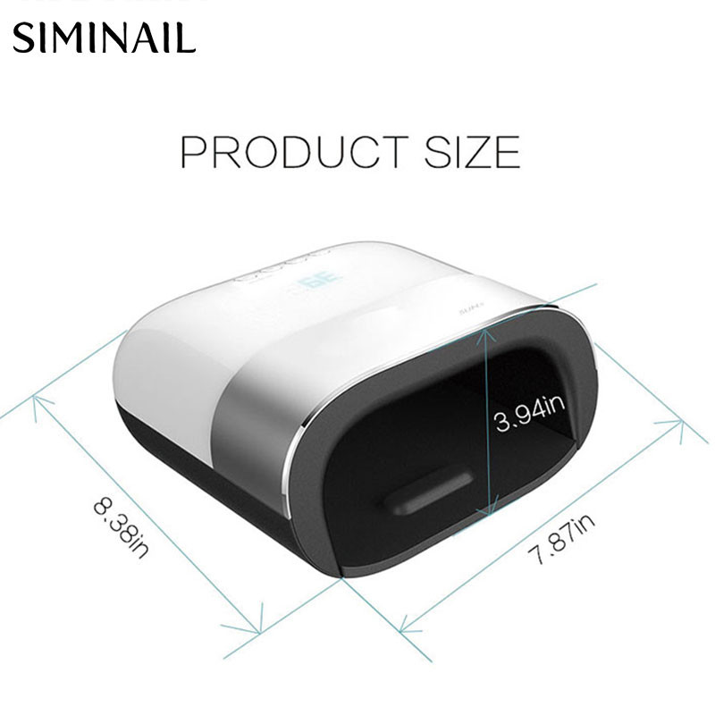 SIMINAIL 48w Sun Nail LED lámpa Köröm szárító LED lámpa Minden típusú Köröm UV Gél Lakk Építőszárítás 48 w 36db 365 405