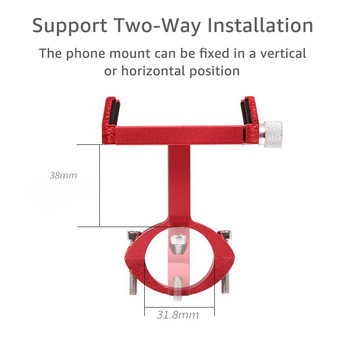 Untoom Bike Phone Holder Metal Bicycle Mobile Phone Stand for iPhone Xiaomi Samsung Universal Motocycle Handlebar Bracket Mount