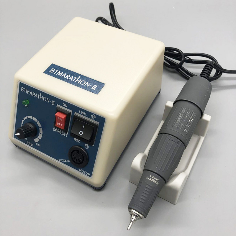 STRONG Advanced Micromotor BTMARATHON 3 SDE-H37L1 35000RPM Дръжка Инструмент за мелница Електрическа бормашина за нокти Маникюр Оборудване за ноктопластика