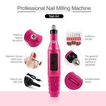 Σετ μανικιούρ Nail UV LED Lamp Nail Drill Machine All For Manicure Tools Semi Permanent Nail Gel Art Tools Professional Tools Kit