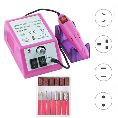 Električna bušilica za nokte od 20000 okretaja u minuti Set glodala za manikuru Pedikura Savjeti Turpija za skidanje gela Oprema za jaku bušilicu za nokte