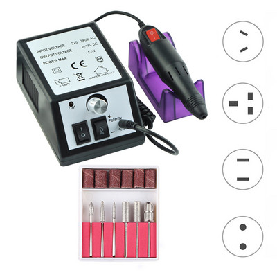 Električna bušilica za nokte od 20000 okretaja u minuti Set glodala za manikuru Pedikura Savjeti Turpija za skidanje gela Oprema za jaku bušilicu za nokte