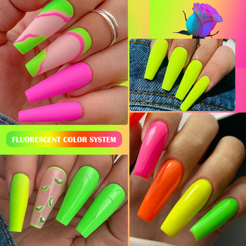 LILYCUTE 24/20PCS Summer Neon Nail Gel Polish Σετ Nude Pink Color All For Manicure Semi Permanent Soak Off UV Led Varnish Kit