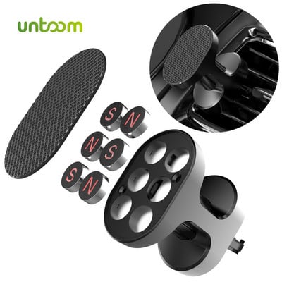 Untoom magnetski držač za telefon u automobilu, univerzalni držač za ventilacijski otvor za automobil, magnet za nosač mobitela za iPhone 13 12 11 Pro Max Xiaomi