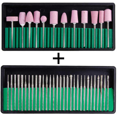 30 buc/lot freze cu diamant pentru aparatul Manciure mașină de frezat burghiu electric pentru unghii burr pile rotative pentru cuticule instrumente pentru unghii