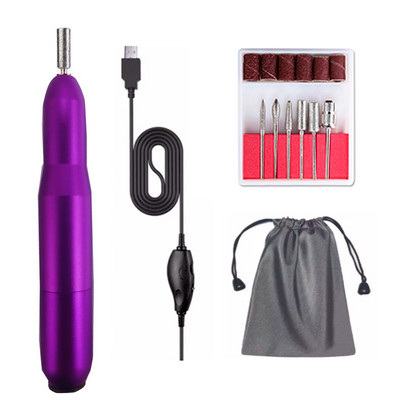 Električna bušilica za nokte 20000 RMP Set glodala za manikuru Stroj za skidanje gela Nail Art poliranje Pribor Alat