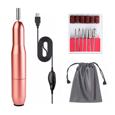 Električna bušilica za nokte 20000 RMP Set glodala za manikuru Stroj za skidanje gela Nail Art poliranje Pribor Alat