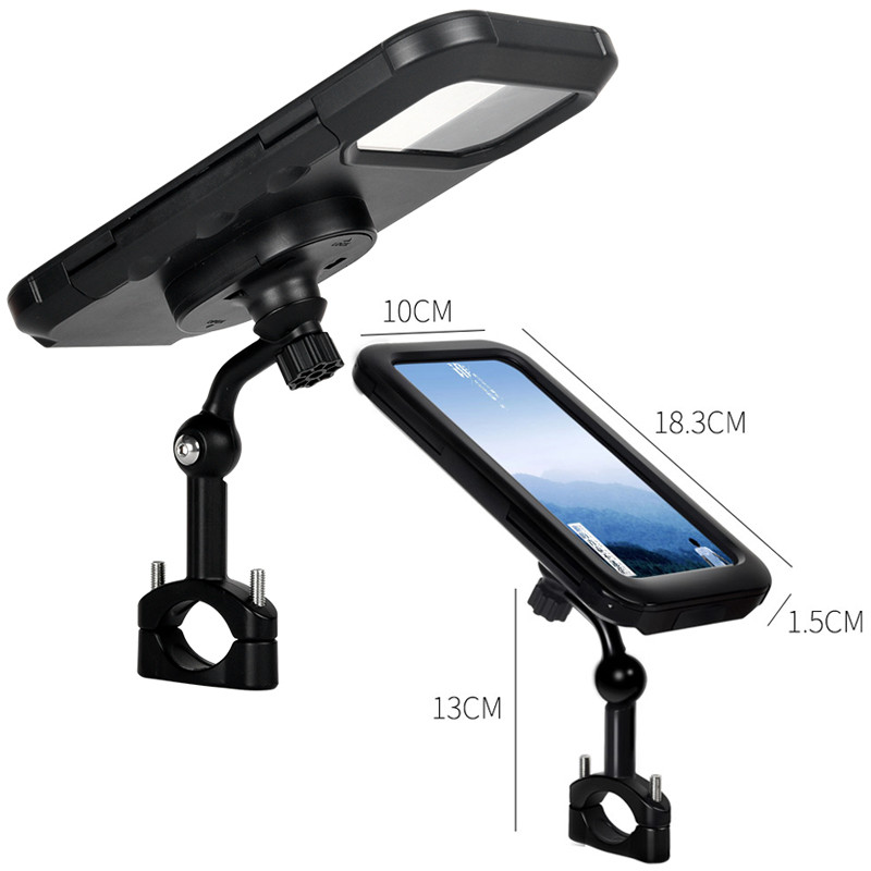 Untoomi 360-kraadine veekindel jalgratta telefonihoidik jalgratta mootorratta juhtraud Mobiiltelefoni GPS-i alus tõukeratta telefoni kinnitus