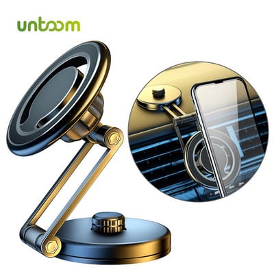 Untoom Magnetic Car Phone Mount за iPhone 14 13 12 Pro Max Mini Универсален магнит Автомобилен държач за мобилен телефон GPS скоба за Magsafe