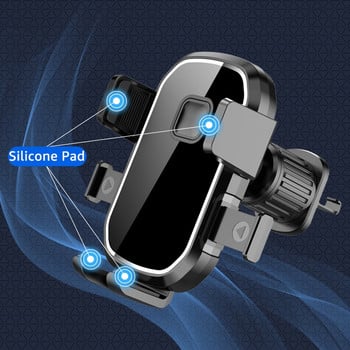 Държач за телефон за кола Untoom Стойка за телефон с вентилационен отвор за мобилен телефон Универсална щипка за изход за въздух за кола GPS поддръжка за iPhone Xiaomi