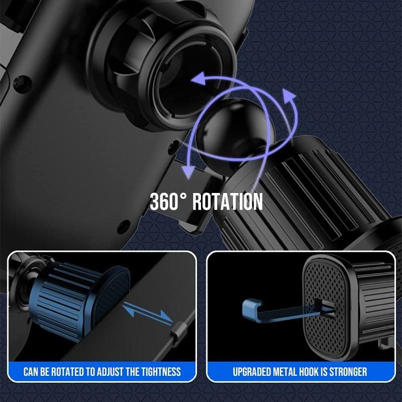 Suport pentru telefon auto Untoom Suport pentru aerisire Suport telefon pentru telefon mobil Suport universal pentru priza de aer auto Suport GPS pentru iPhone Xiaomi