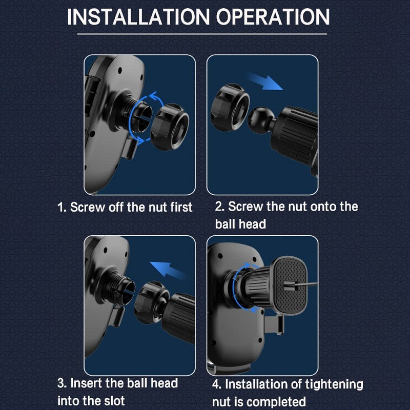 Suport pentru telefon auto Untoom Suport pentru aerisire Suport telefon pentru telefon mobil Suport universal pentru priza de aer auto Suport GPS pentru iPhone Xiaomi