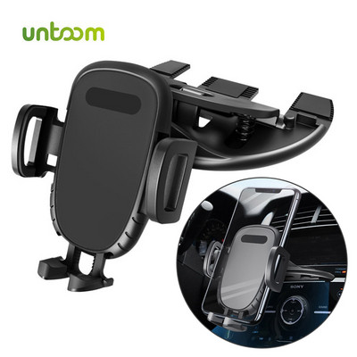 Untoom Univerzalni CD utor za automobilski držač za telefon, rotacija od 360 stupnjeva, držač za automobilski telefon, stalak za mobilni telefon u automobilu za iPhone Samsung Redmi