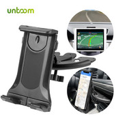 Suport telefon auto Untoom pentru mașină, montare pe slot pentru CD Suport tabletă Suport în mașină pentru iPad Air iPhone Samsung Suport dispozitive de 4-12 inci