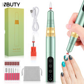 INBUTY 35000RPM Mașină de găurit unghii Reîncărcabilă pentru manichiură Unghii acrilice Lac cu gel Pile de frezare profesionale pentru unghii Instrument de salon