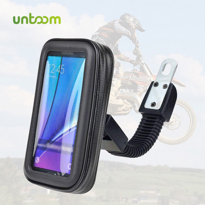Untoom motocikl Držač za telefon Moto retrovizor Stalak za upravljač Skuter Motocikl Vodootporna torba Podrška za mobitel
