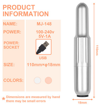Електрическа машина за бормашина за нокти Професионална бормашина за нокти Електрическа машина за маникюр USB Електронна пила за нокти Портативна бормашина за салон за нокти Полираща машина