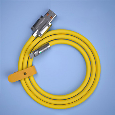 120 W 6 A īpaši ātras uzlādes C tipa šķidrā silikona kabelis ātrās uzlādes USB vads, kas paredzēts Xiaomi Huawei Samsung Pixel USB Bold Data Line