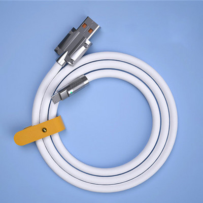 120 W 6 A īpaši ātras uzlādes C tipa šķidrā silikona kabelis ātrās uzlādes USB vads, kas paredzēts Xiaomi Huawei Samsung Pixel USB Bold Data Line