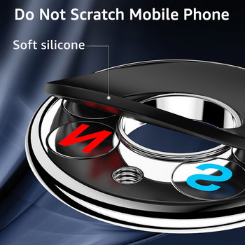 Untoom Magnetic Στήριγμα τηλεφώνου αυτοκινήτου Μεταλλικό Ισχυρός μαγνήτης Θήκη κινητού αυτοκινήτου Βάση ταμπλό για κινητό τηλέφωνο Υποστήριξη για τοίχο